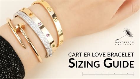 cartier bracelet size|cartier love bracelet size guide.